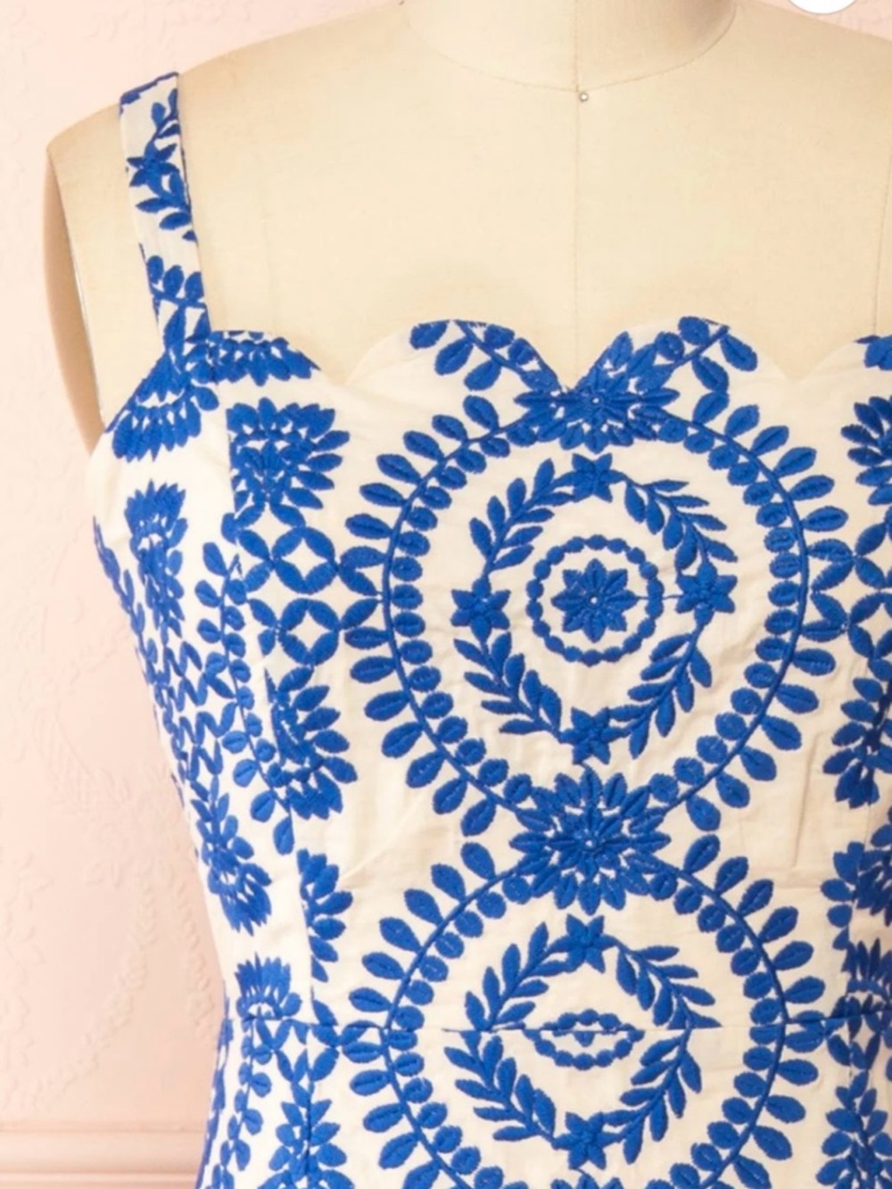 Blue and White Printed Sundress - Adelyn Rae. NWT - Picture 3 of 9